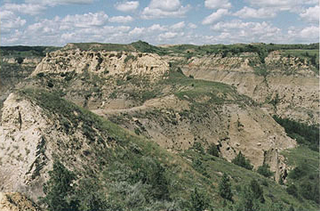 photo: Trail across buttes to Nightwalker's Village